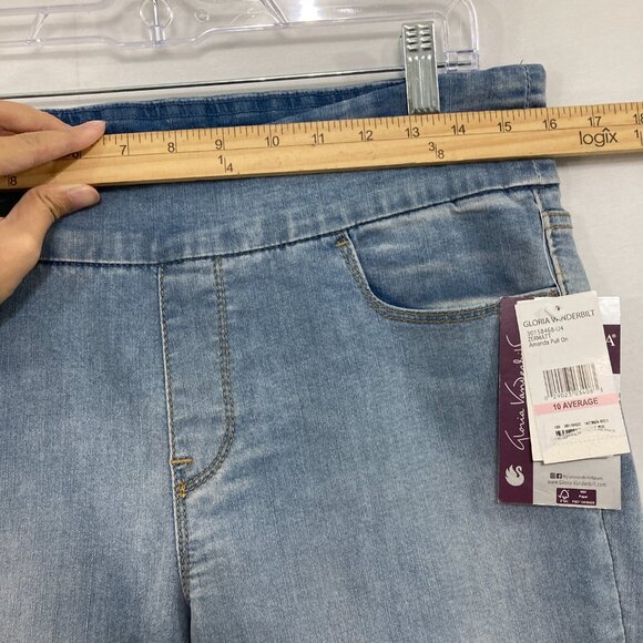 New Gloria Vanderbilt Jeans size 10 Blue High Rise Stretch Comfy Pull-on - Picture 6 of 10